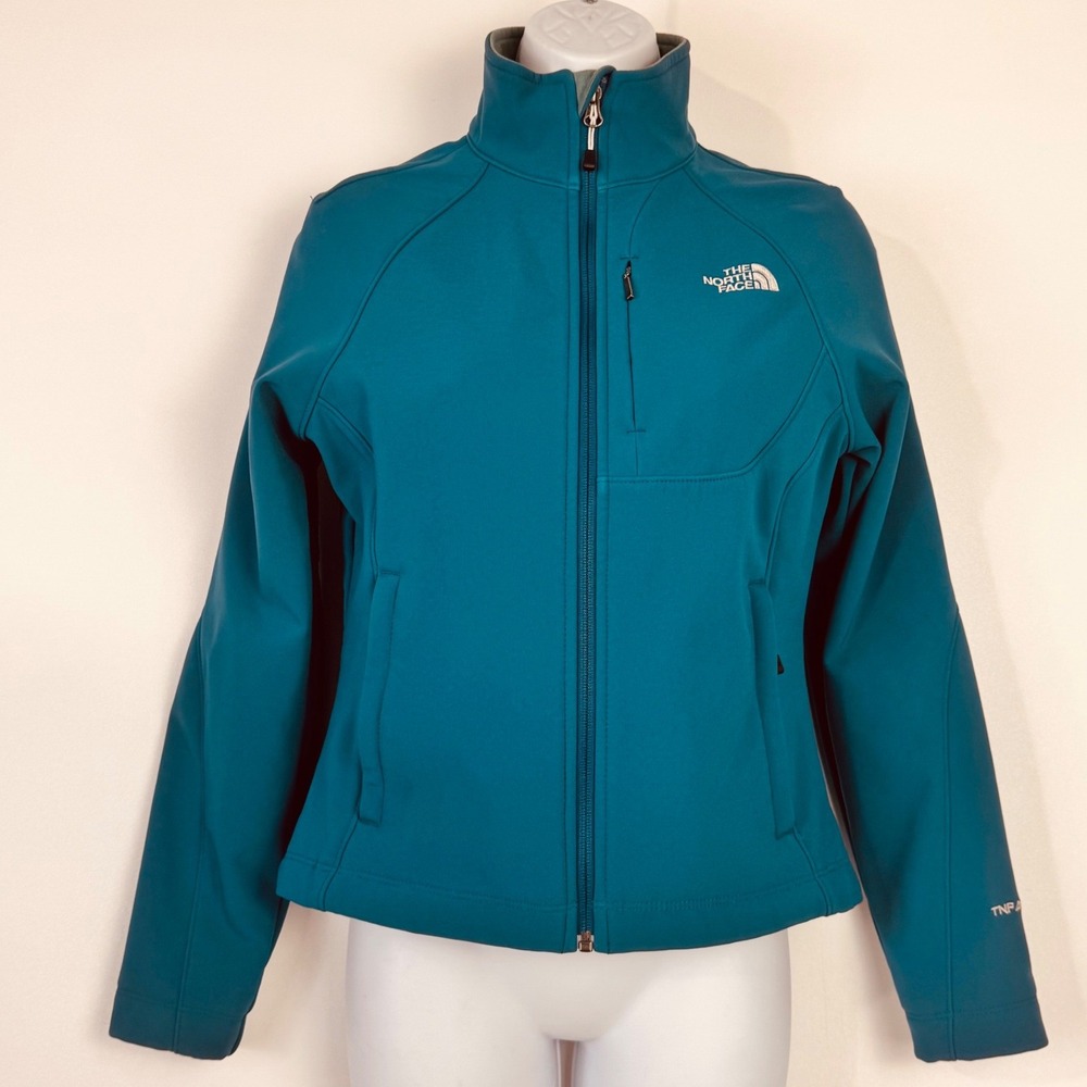 The North Face Apex Bionic Jacket Women XS Teal Long Sleeve Softshell Windproof